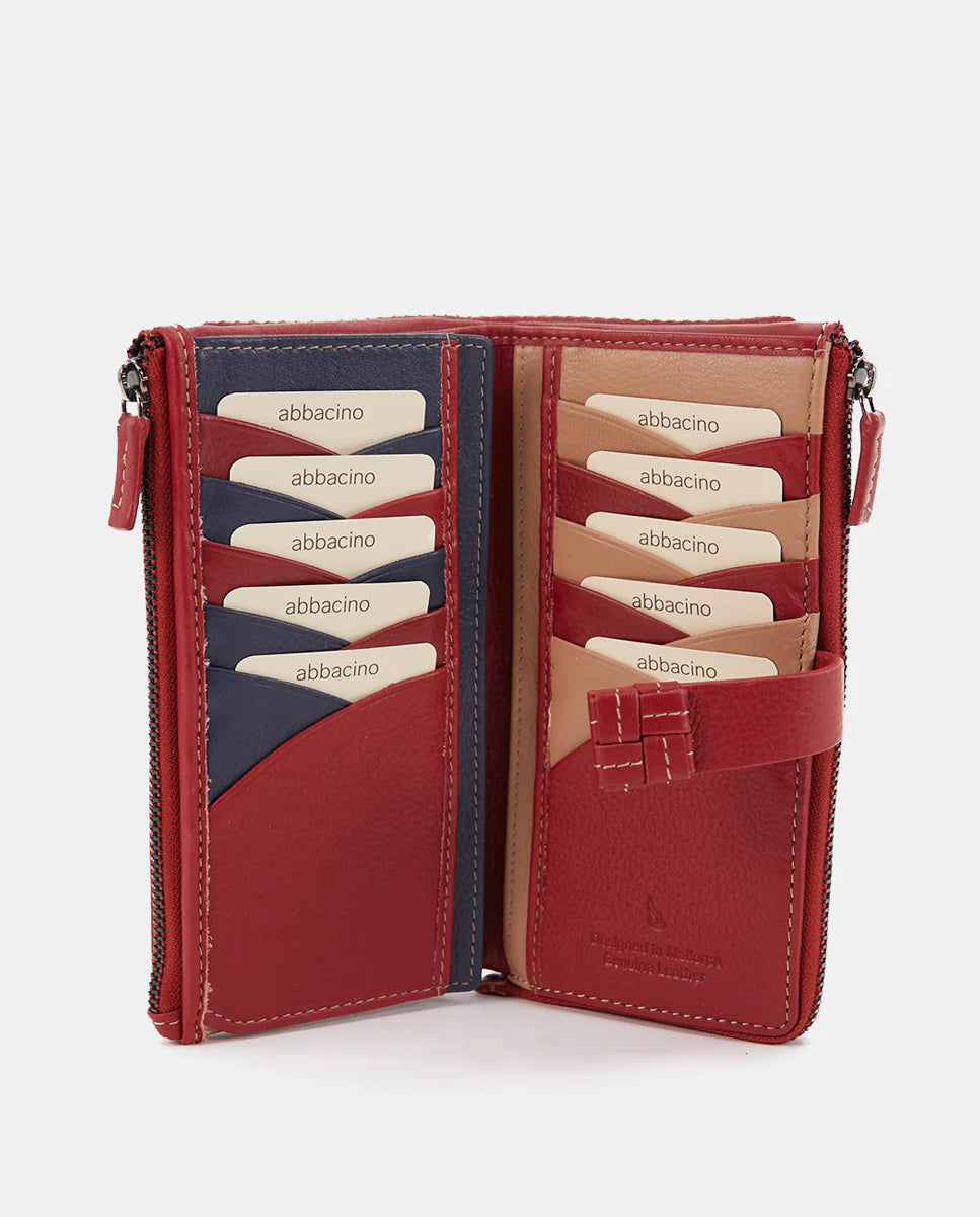 Billetero grande Abbacino Lena en Piel