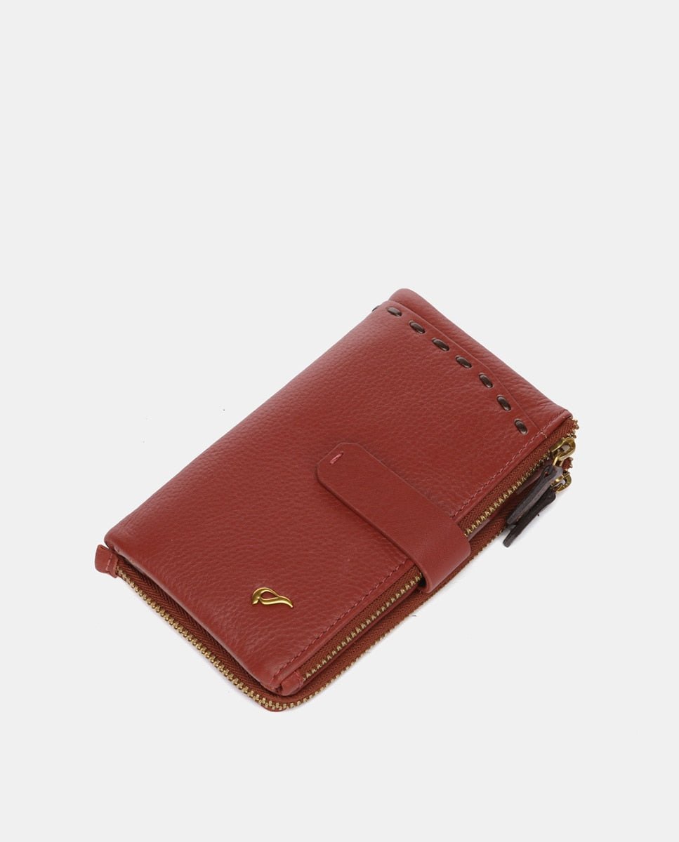 Billetero Abbacino Baker Mediano en Piel - Terracota Abbacino | El Maletí