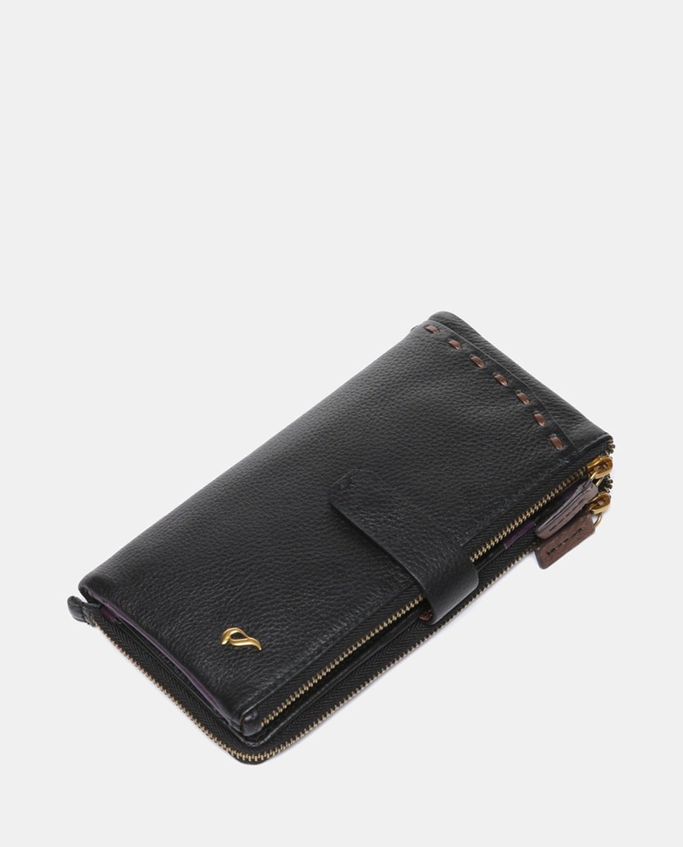 Billetero Abbacino Baker Piel Grande - Negro Abbacino | El Maletí