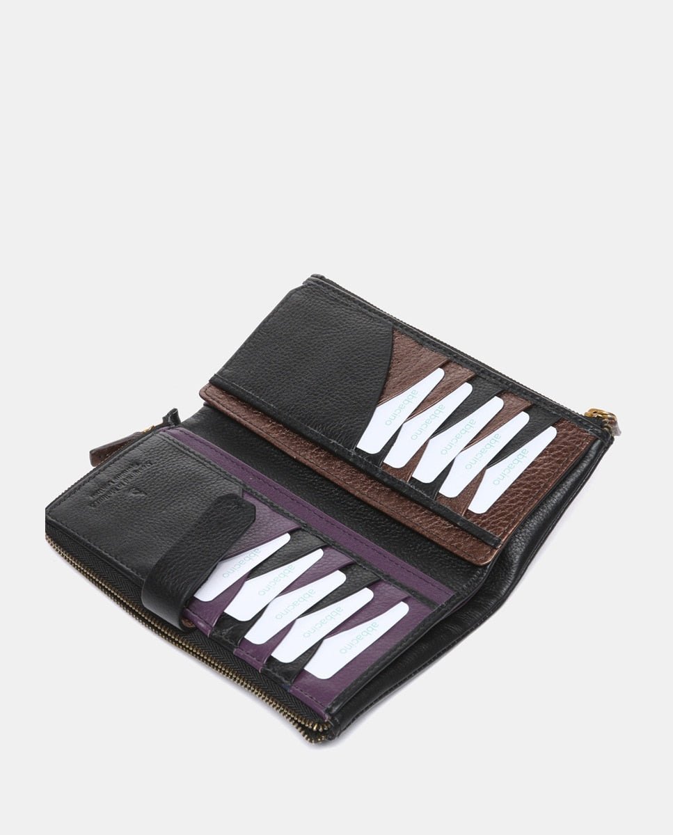 Billetero Abbacino Baker Piel Grande - Negro Abbacino | El Maletí