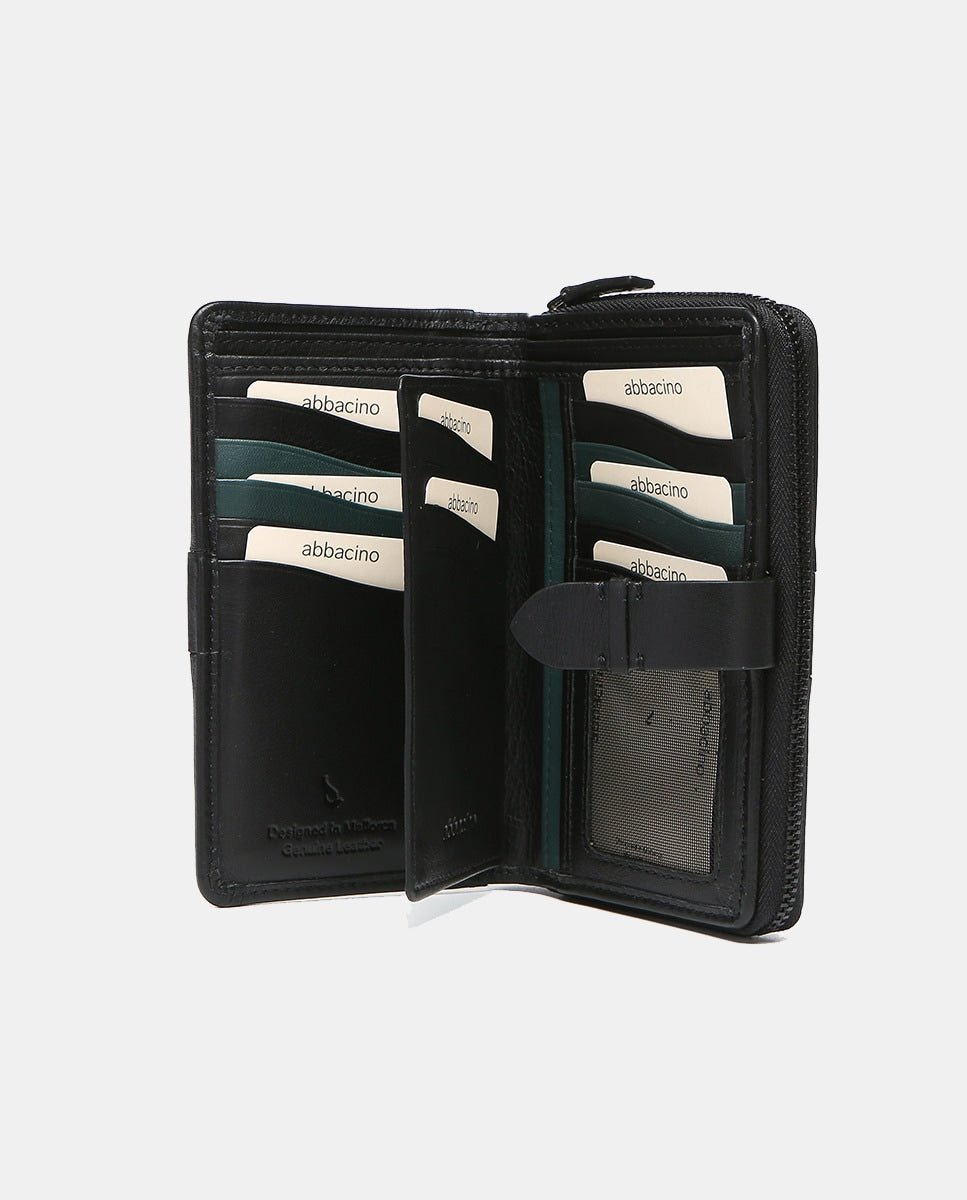 Billetero Abbacino Harris Piel Grande - Negro Abbacino | El Maletí