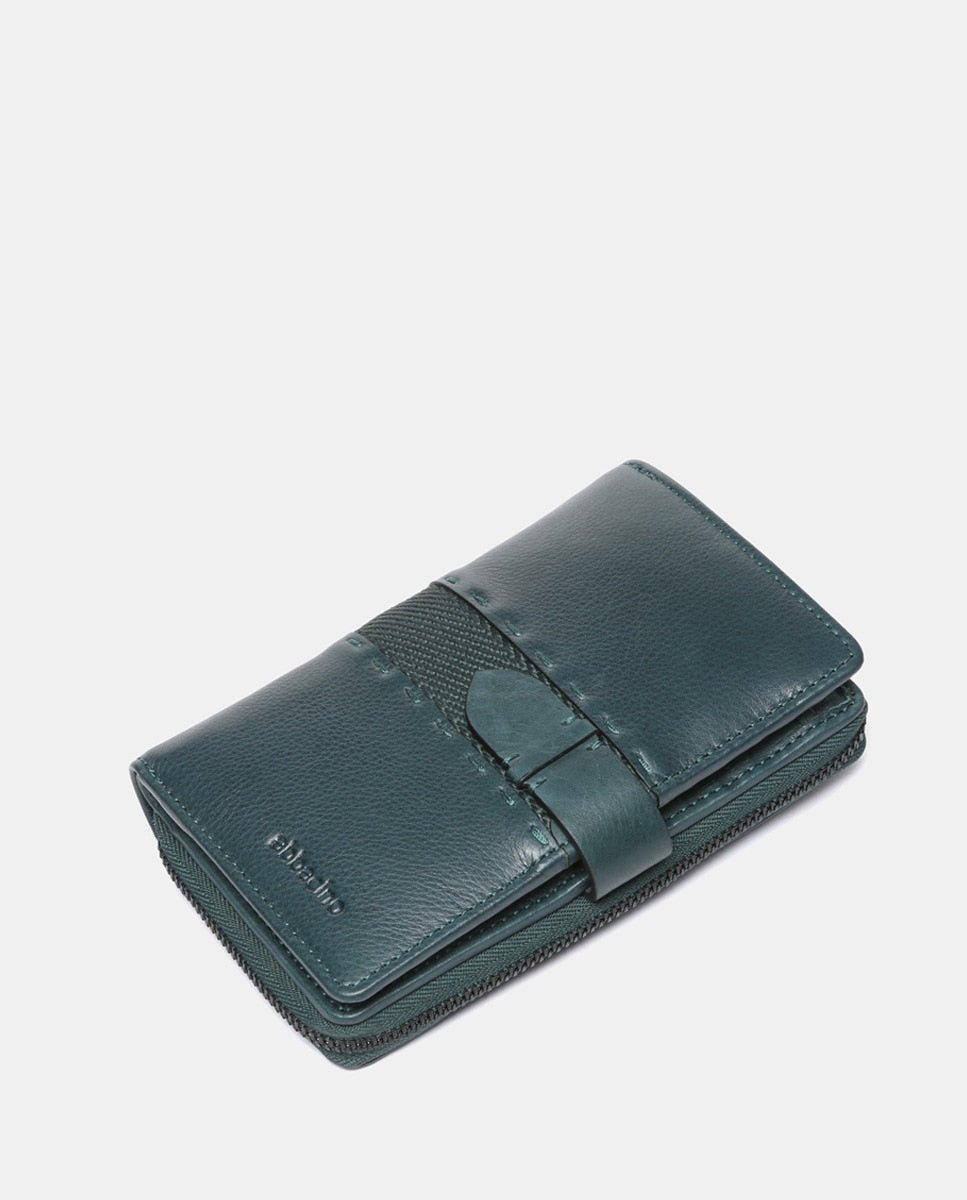 Billetero Abbacino Harris Piel Grande - Verde Abbacino | El Maletí