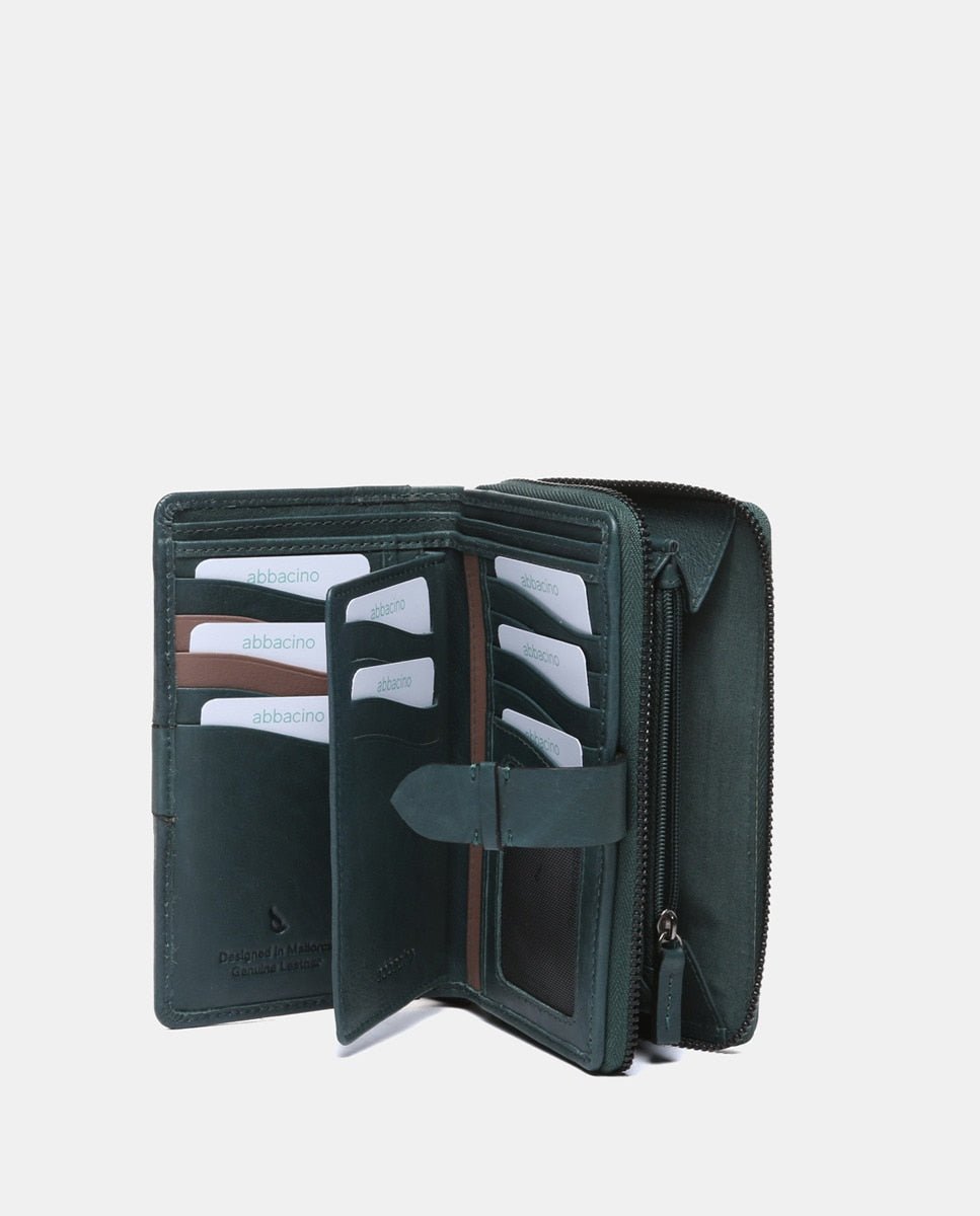 Billetero Abbacino Harris Piel Grande - Verde Abbacino | El Maletí