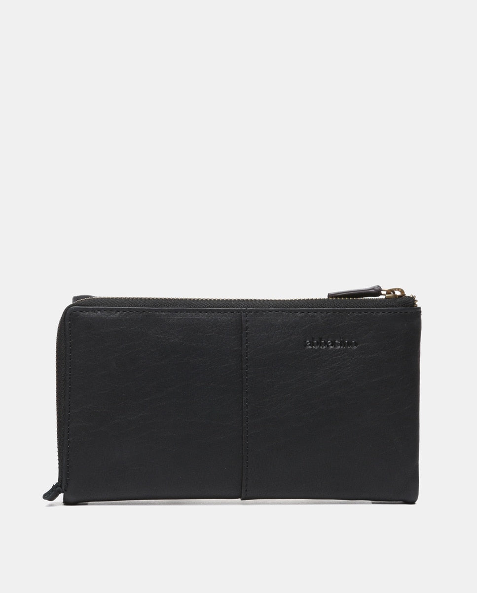 Billetero Abbacino Walker Grande en Piel - Negro Abbacino | El Maletí