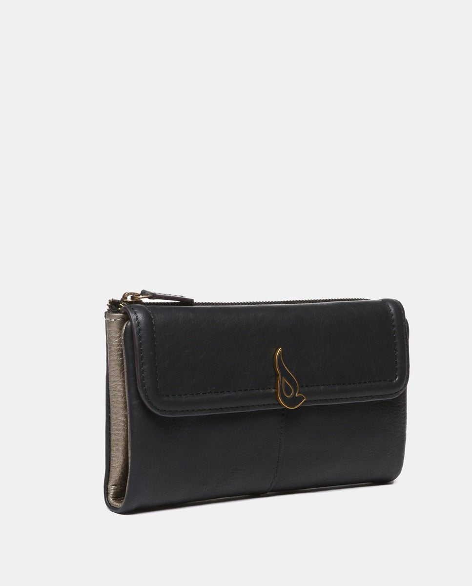 Billetero Abbacino Walker Grande en Piel - Negro Abbacino | El Maletí