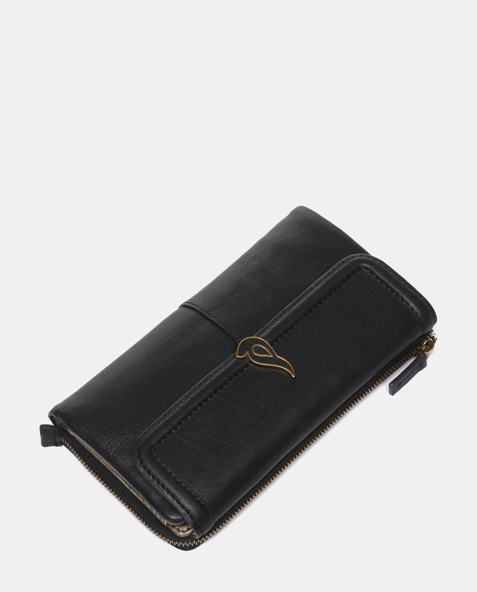 Billetero Abbacino Walker Grande en Piel - Negro Abbacino | El Maletí