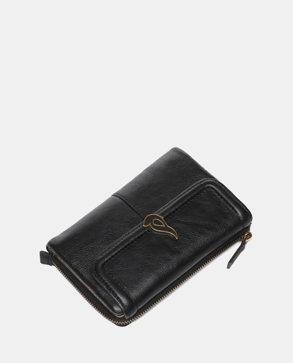 Billetero Abbacino Walker Mediano en Piel - Negro Abbacino | El Maletí