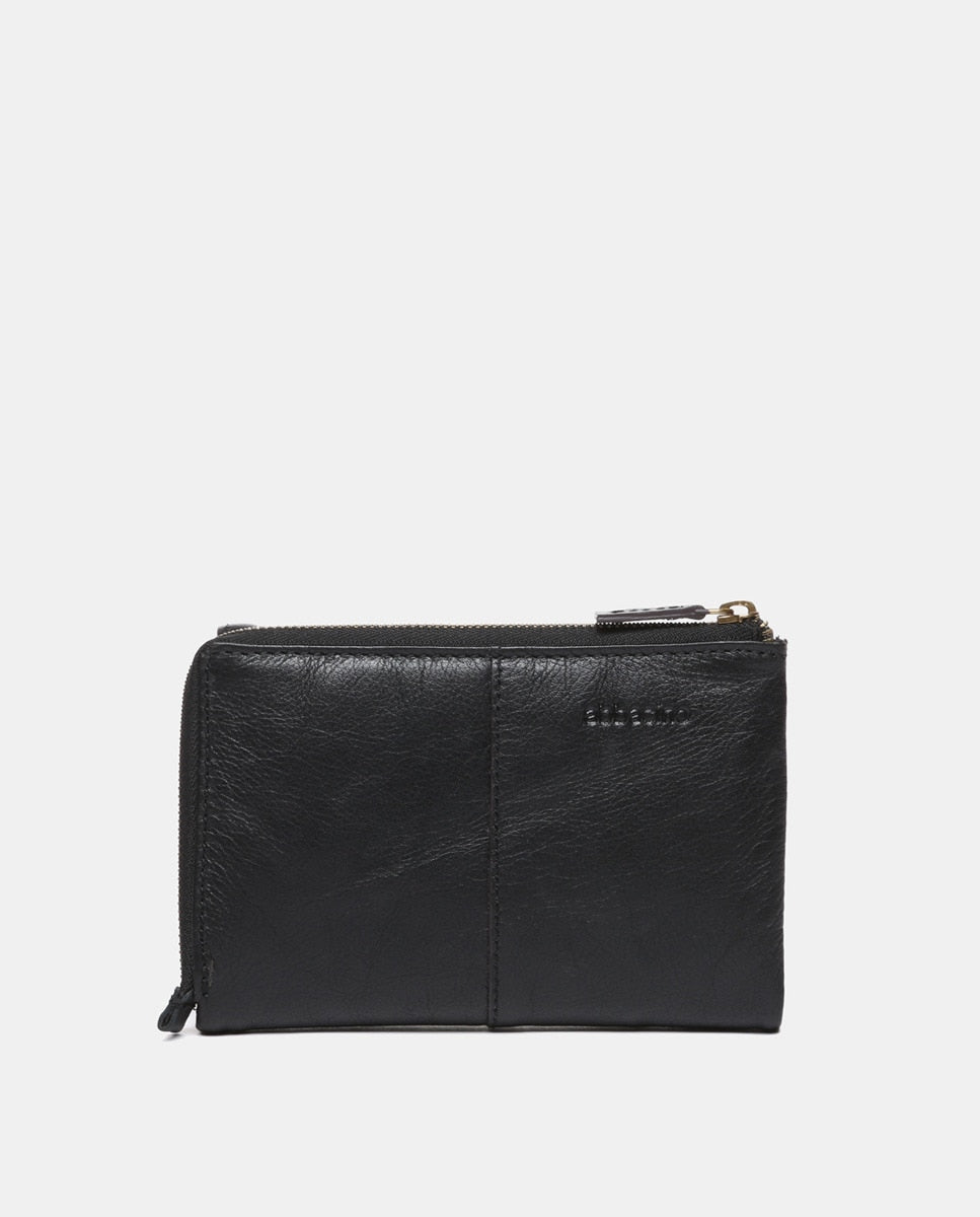 Billetero Abbacino Walker Mediano en Piel - Negro Abbacino | El Maletí