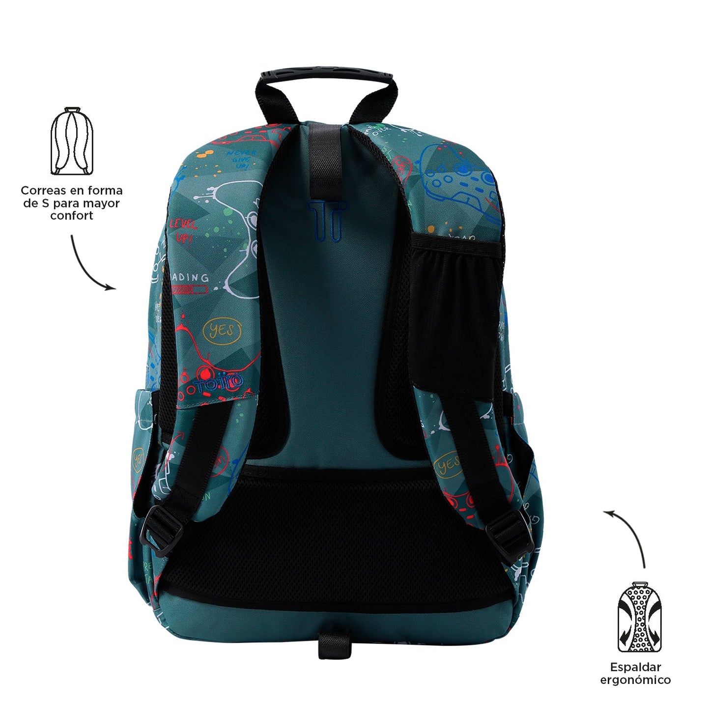 Mochila Totto Acuareles Sticks - 44cm Totto | El Maletí