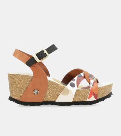 Sandalias cuña Anekke - Cuero