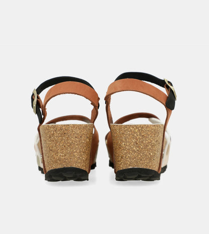 Sandalias cuña Anekke - Cuero