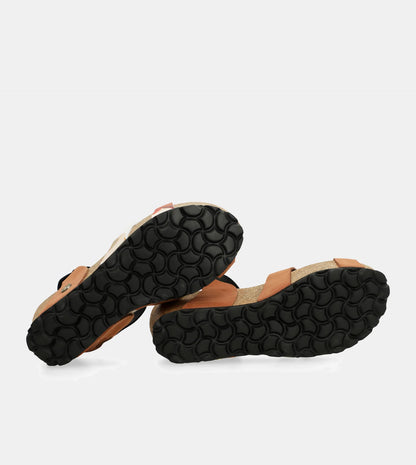 Sandalias cuña Anekke - Cuero