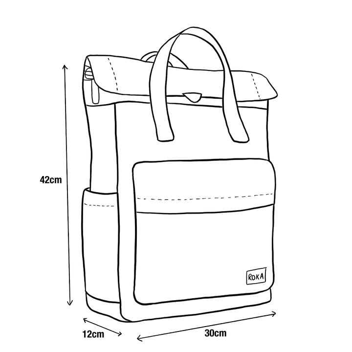 Mochila Roka London Canfield B - GRAPHITE - Mediana