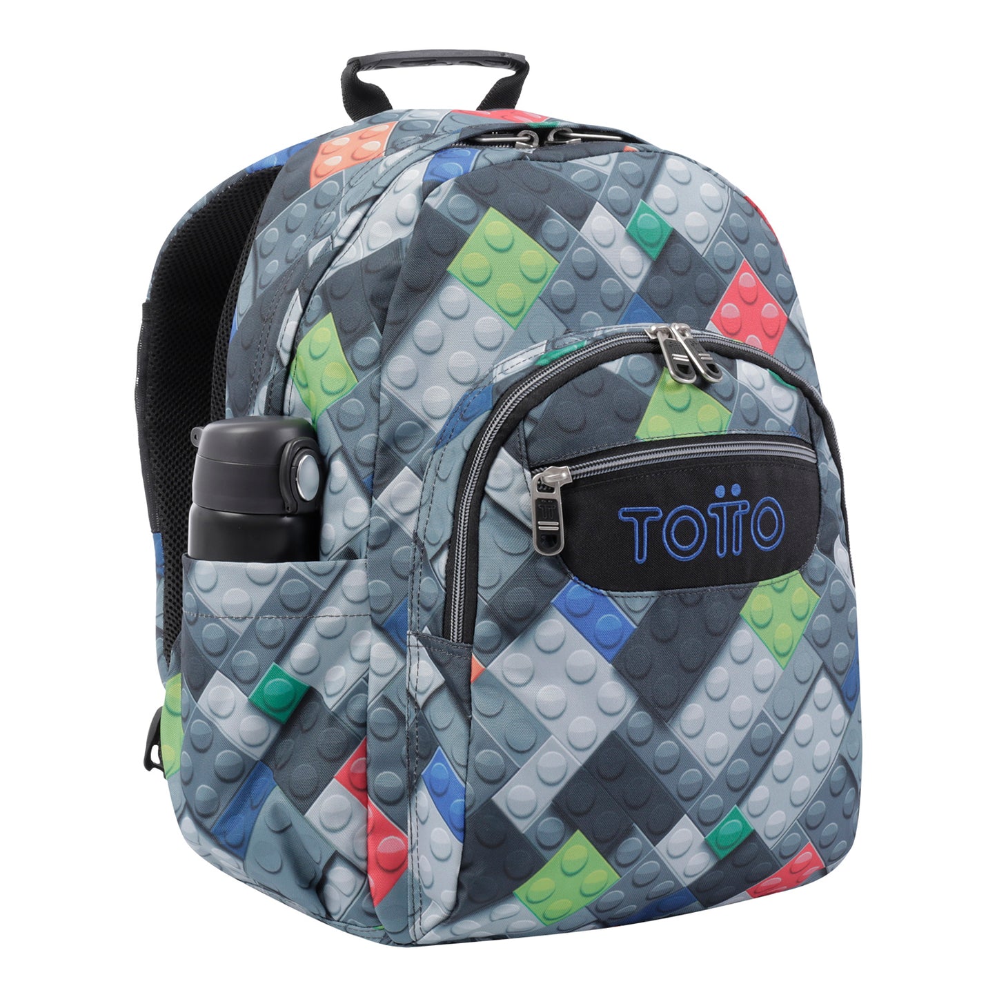 Mochila Totto Acuareles Bloques - 44cm