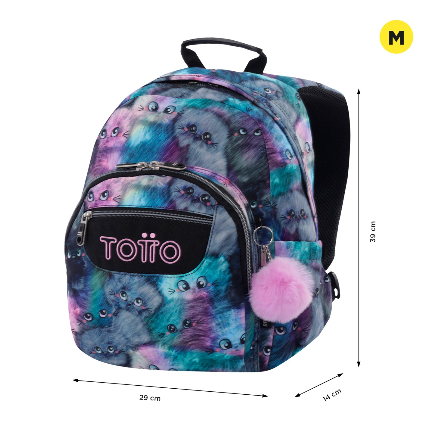 Mochila Totto Gommas Kitten- 39 cm