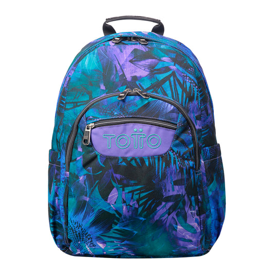 Mochila Totto Acuareles Electric Nature - 44cm