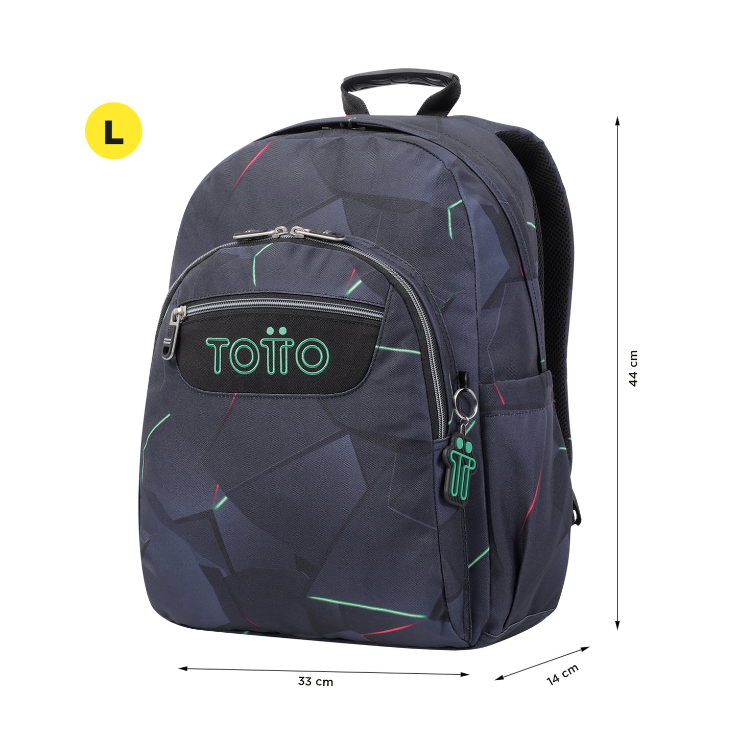 Mochila Totto Acuareles Fractal - 44cm