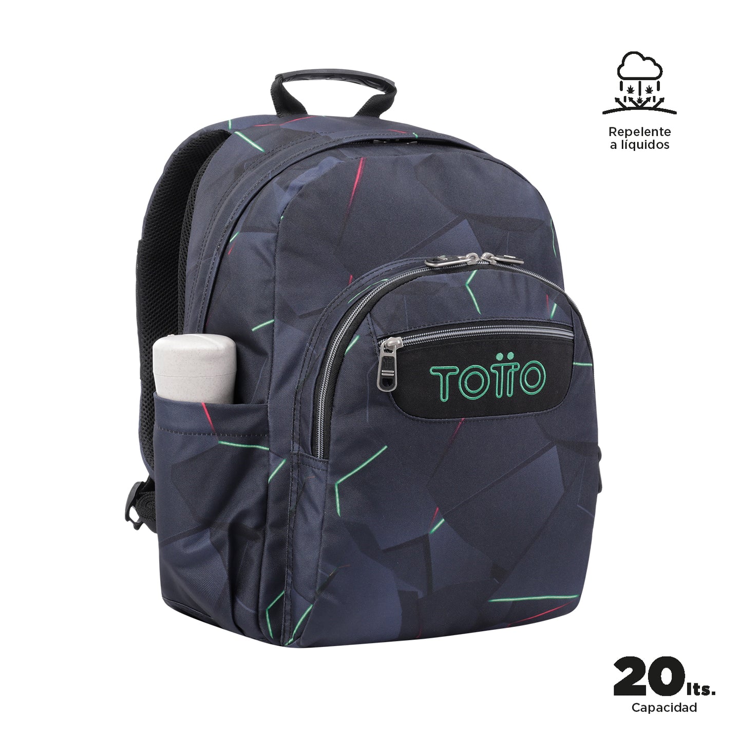 Mochila Totto Acuareles Fractal - 44cm