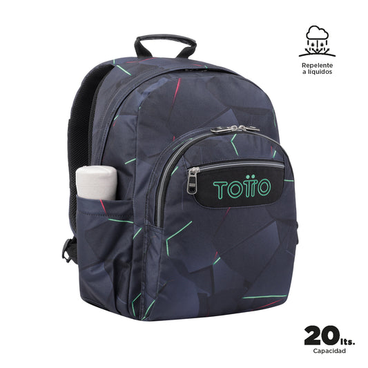 Mochila Totto Acuareles Fractal - 44cm Totto - EL MALETI