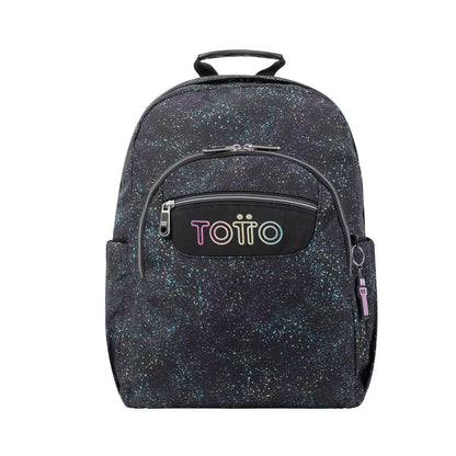 Mochila escolar adaptable a carro Totto Acuareles Salpicado - 44cm