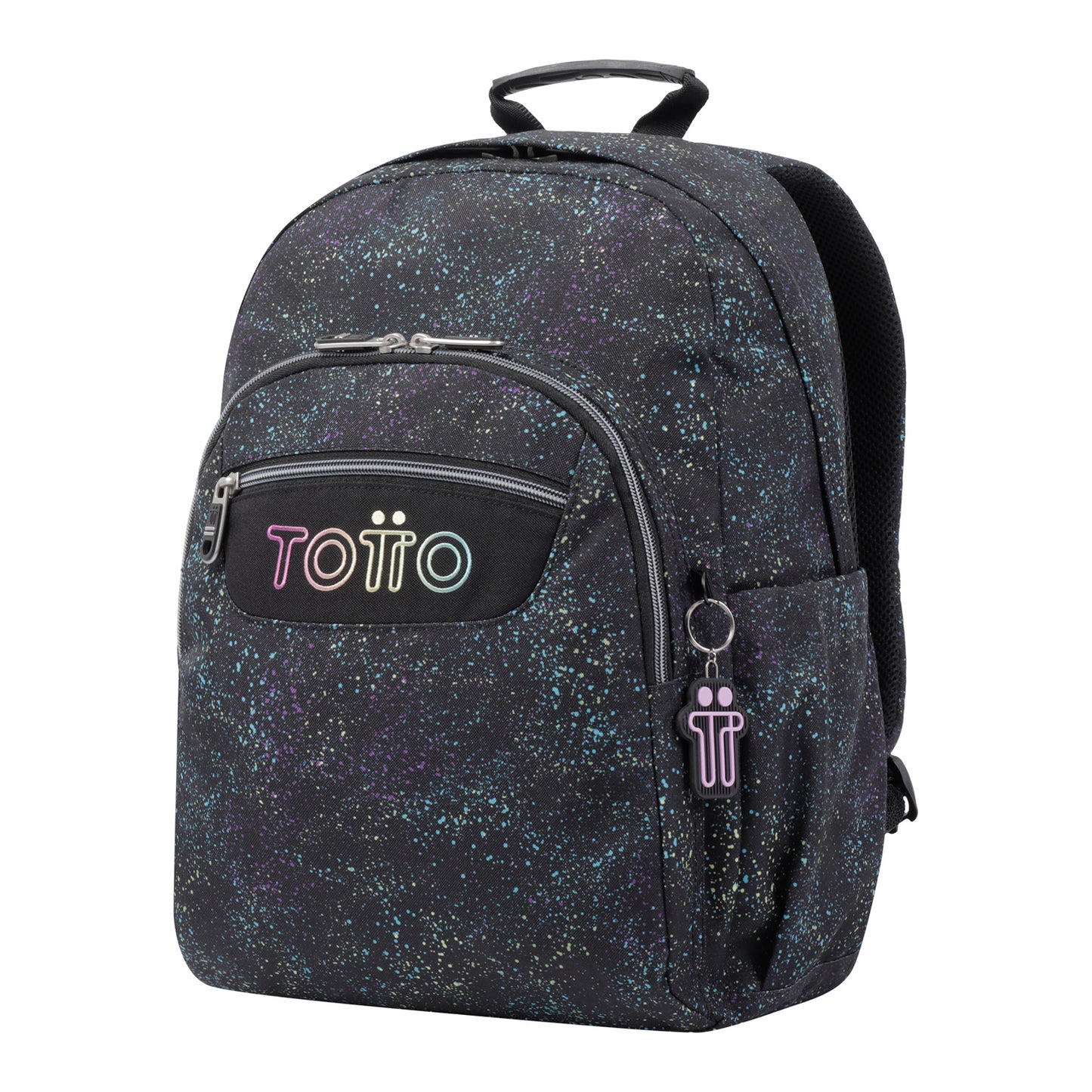 Mochila escolar adaptable a carro Totto Acuareles Salpicado - 44cm