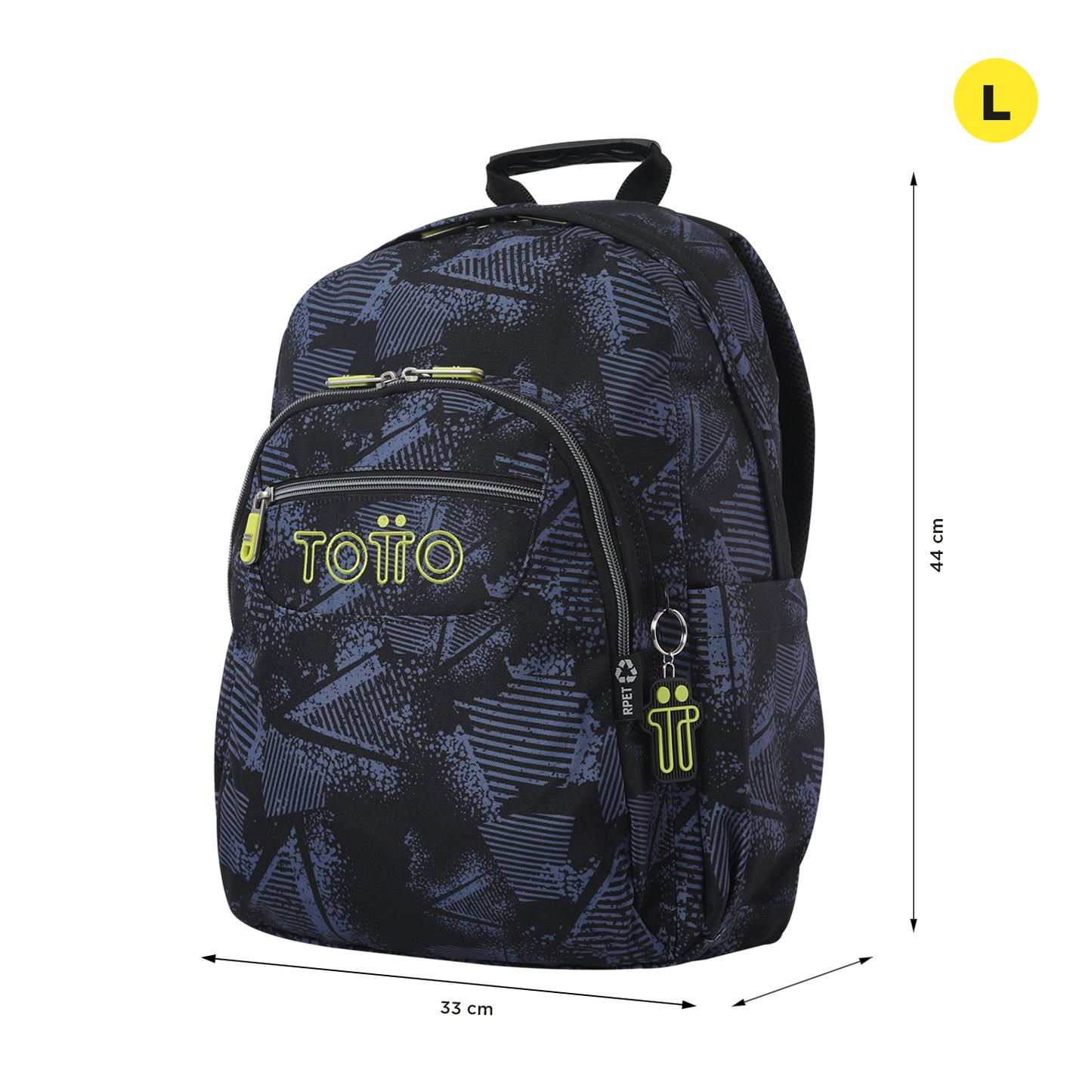 Mochila escolar adaptable a carro Totto Acuareles Stampil - 44cm