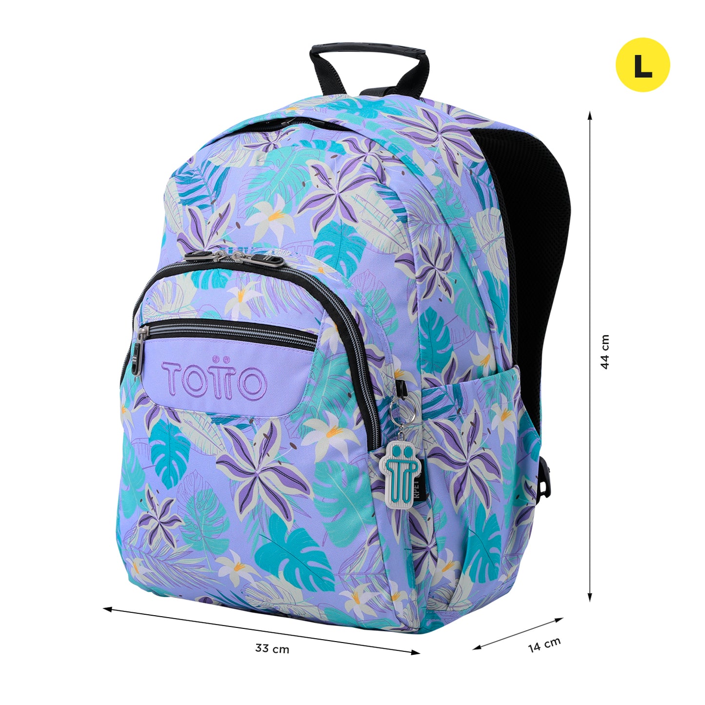 Mochila Totto Acuareles Morado - 44cm