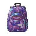 Mochila escolar adaptable a carro Totto Acuareles Star Butterfly - 44cm