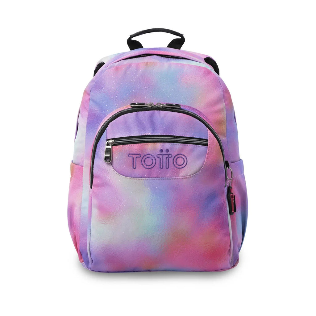 Mochila escolar adaptable a carro Totto Acuareles BLOOM - 44cm