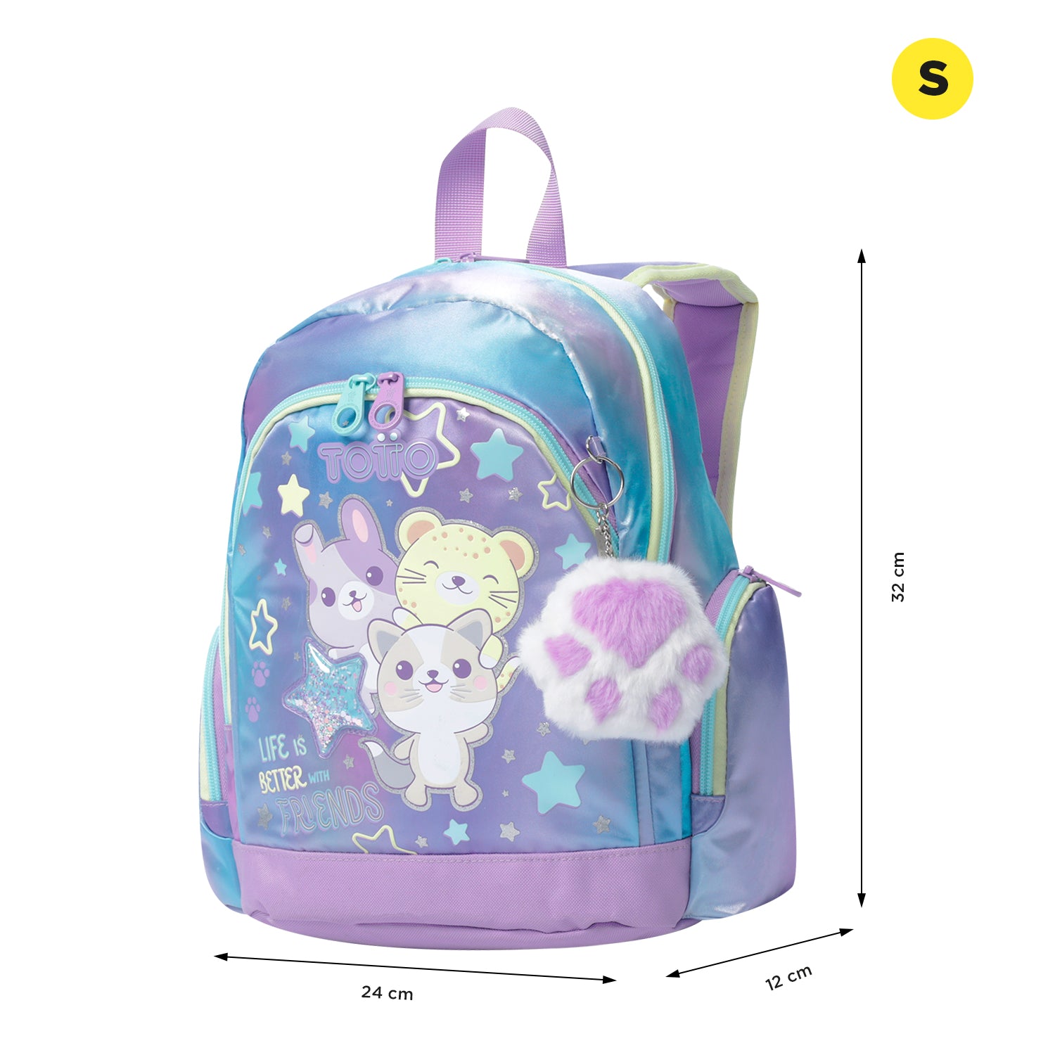 Mochila Infantil Totto Friends S - 32 cm
