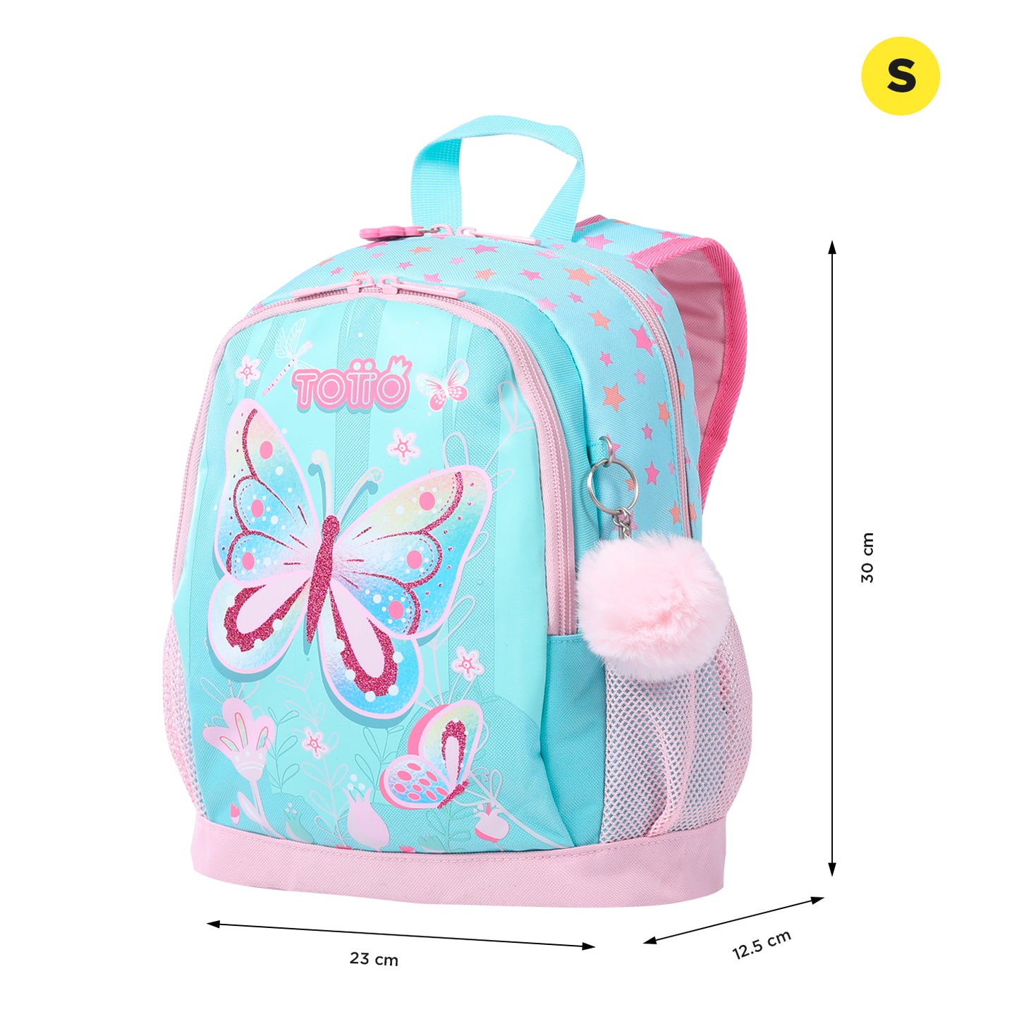 Mochila Infantil Totto Mariposa - 30 cm