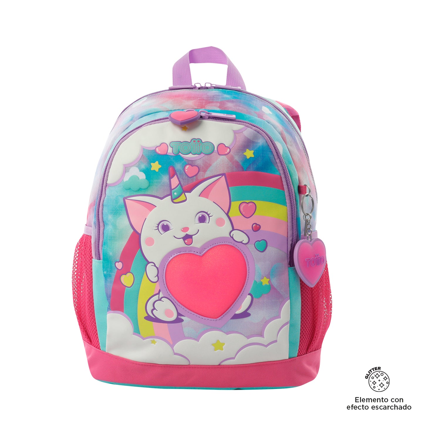 Mochila Infantil Totto Sweety Heart M - 34 cm