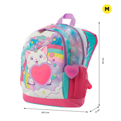 Mochila Infantil Totto Sweety Heart M - 34 cm