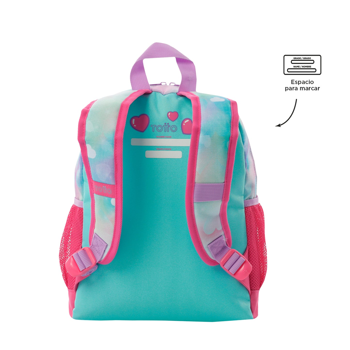 Mochila Infantil Totto Sweety Heart M - 34 cm