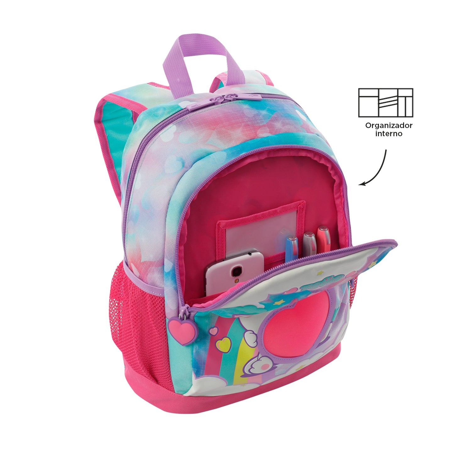 Mochila Infantil Totto Sweety Heart M - 34 cm