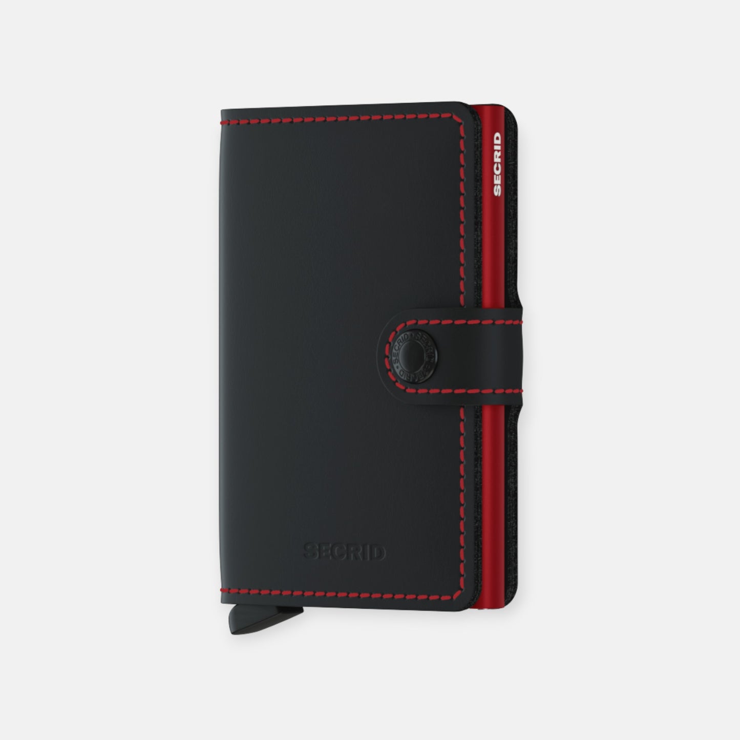 MINIWALLET SECRID MATTE BLACK & RED