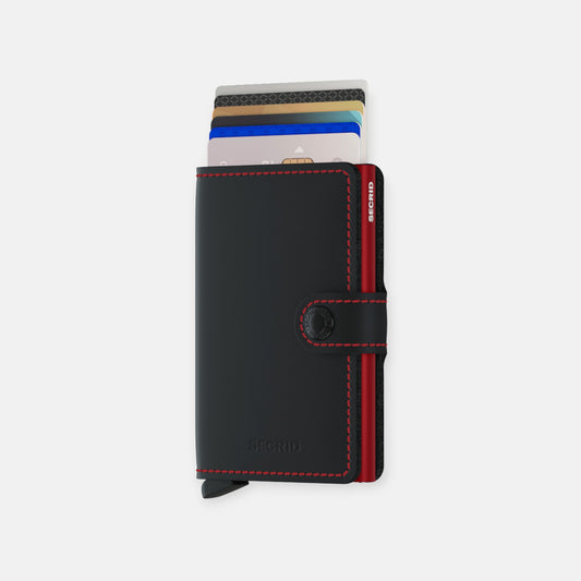 MINIWALLET SECRID MATTE BLACK & RED Secrid - EL MALETI