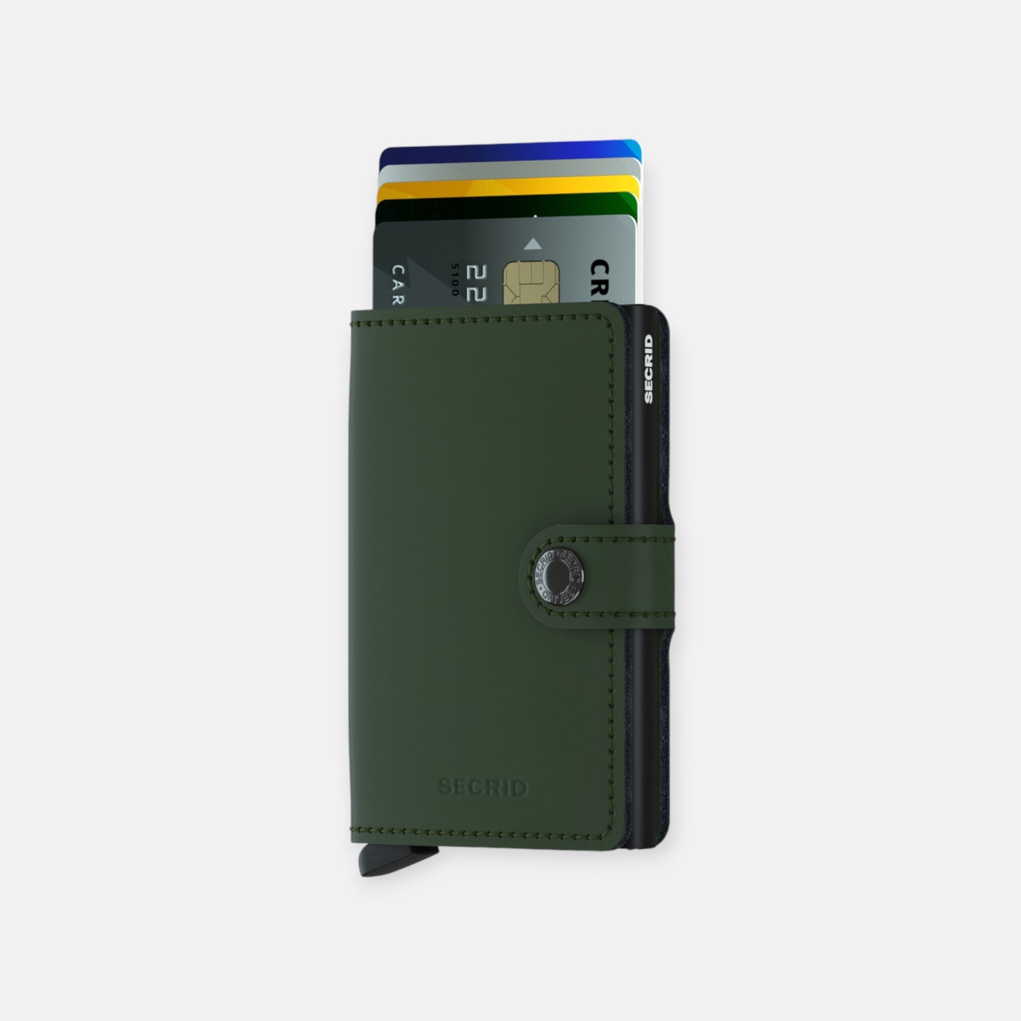 MINIWALLET SECRID MATTE GREEN & BLACK