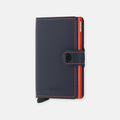 MINIWALLET SECRID MATTE NIGHTBLUE & ORANGE
