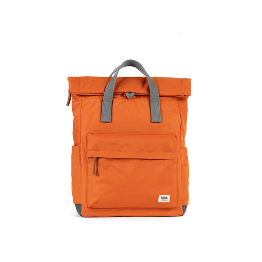 Mochila Roka London Canfield B - Burnt Orange - Mediana Roka London - EL MALETI