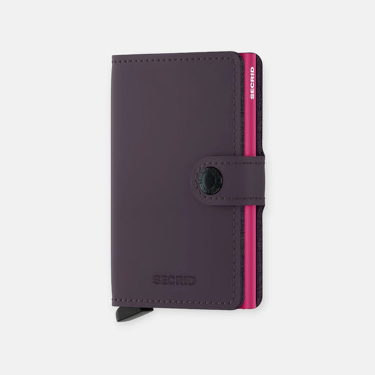 MINIWALLET SECRID MATTE DARK PURPLE & FUCHSIA Secrid - EL MALETI