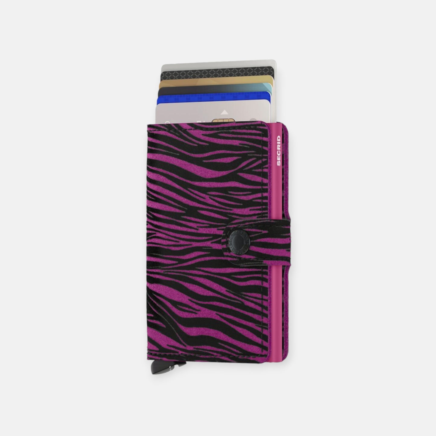 MINIWALLET SECRID ZEBRA FUCHSIA