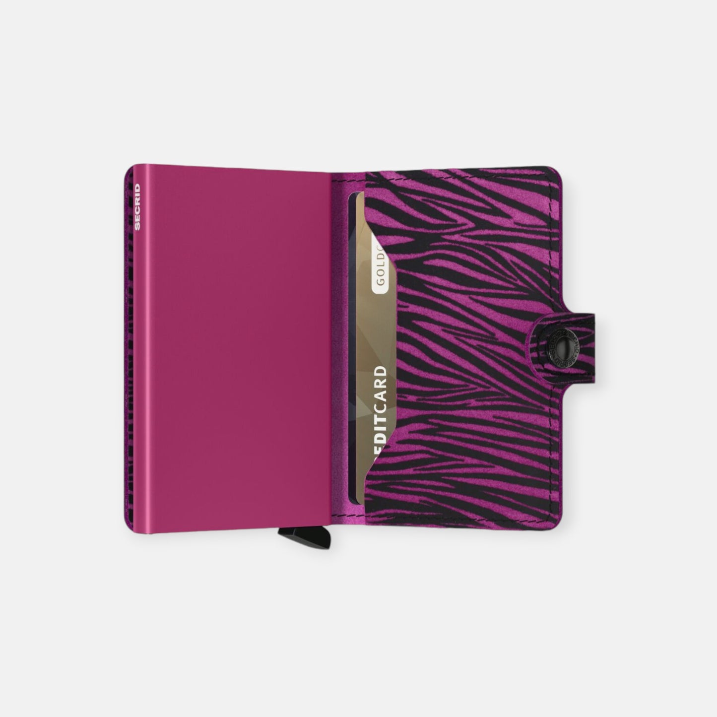 MINIWALLET SECRID ZEBRA FUCHSIA