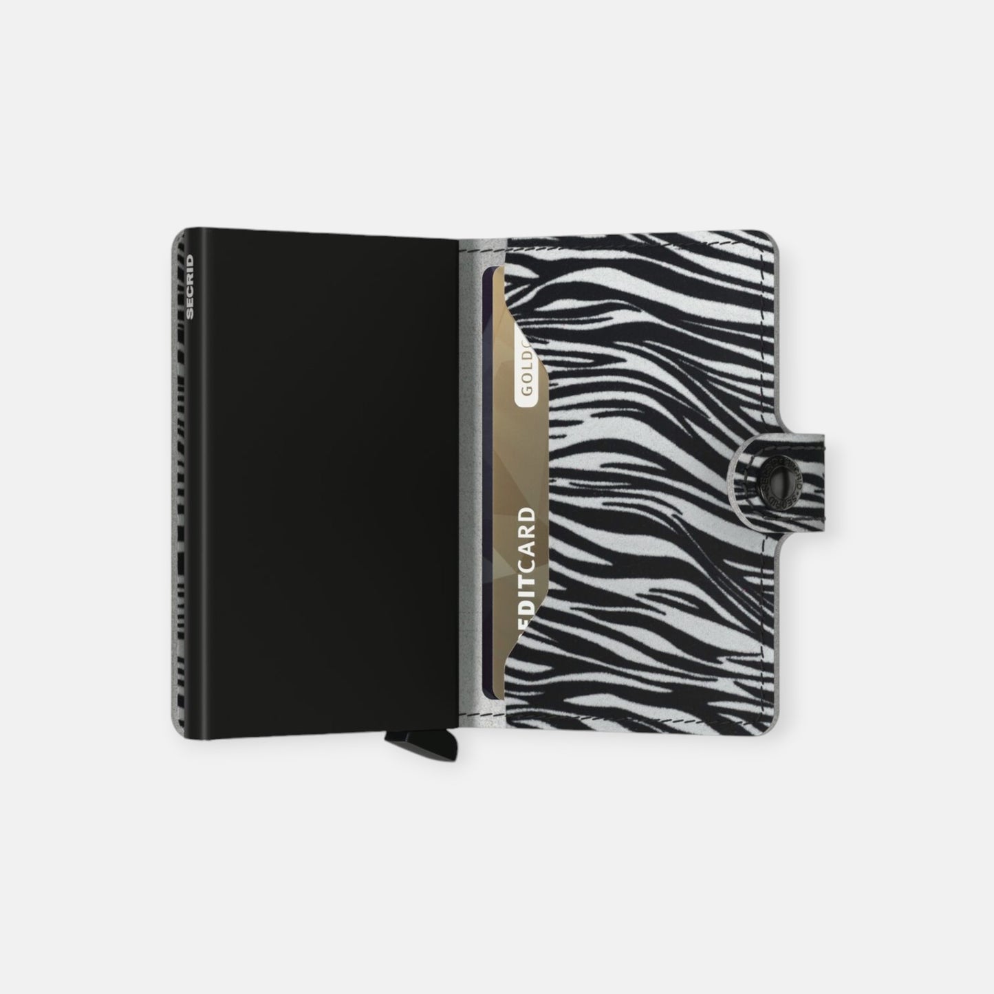 MINIWALLET SECRID ZEBRA LIGHT GREY