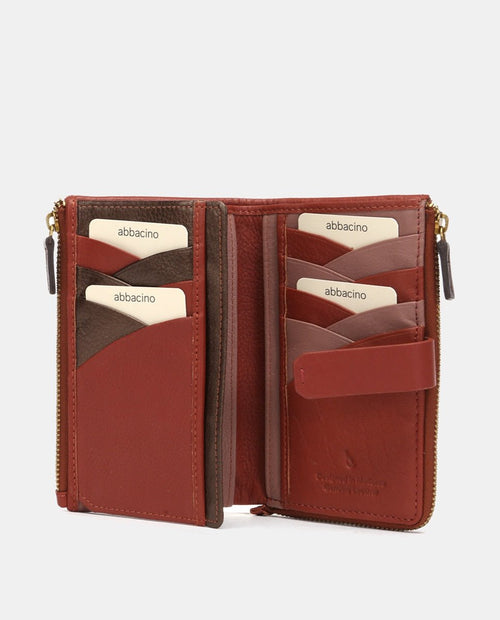 Billetero Abbacino Baker Mediano en Piel - Terracota Abbacino | El Maletí