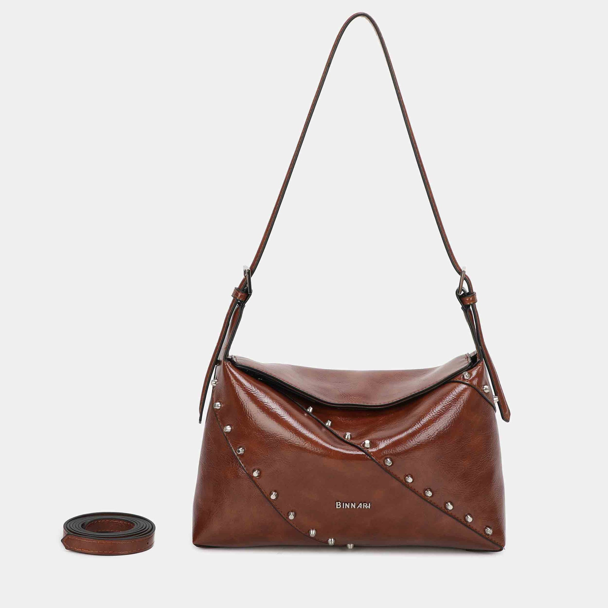 Bolso de hombro y bandolera Binnari Freeda