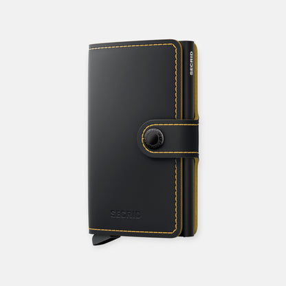 MINIWALLET SECRID MATTE BLACK & OCHRE Secrid | El Maletí