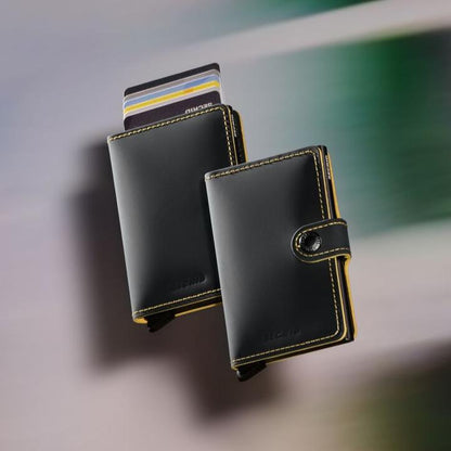 MINIWALLET SECRID MATTE BLACK & OCHRE Secrid | El Maletí