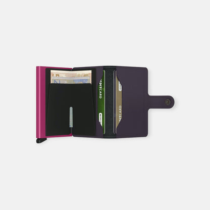 MINIWALLET SECRID MATTE DARK PURPLE & FUCHSIA Secrid | El Maletí