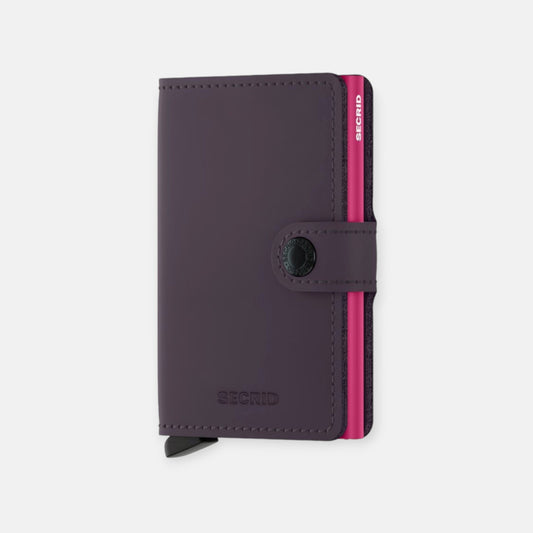 MINIWALLET SECRID MATTE DARK PURPLE & FUCHSIA Secrid - EL MALETI